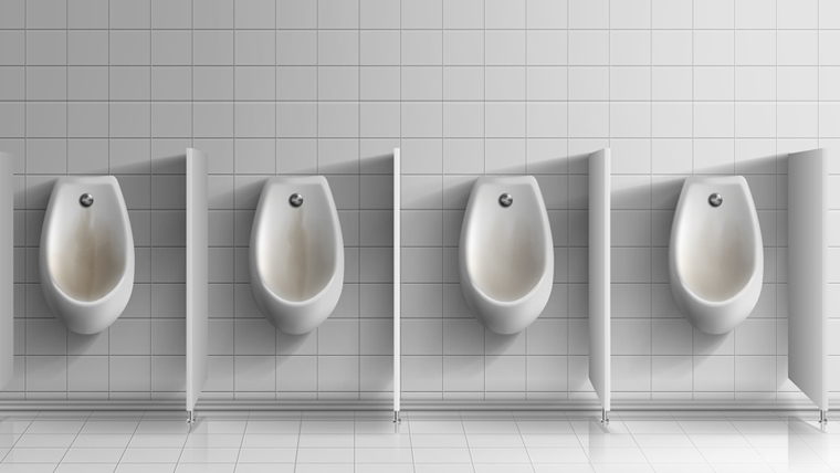 男性の外出先でのトイレ事情大調査！小便器の飛び散り、尿はねを実験で検証