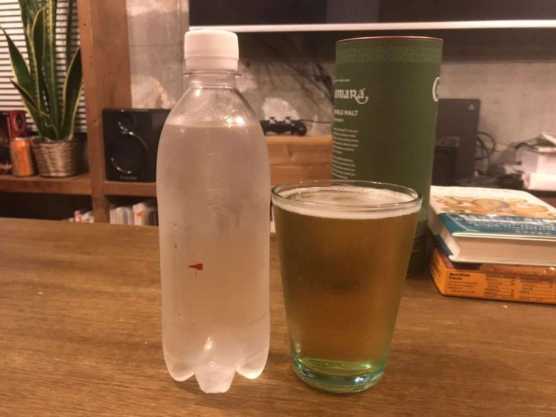 炭酸水とビール