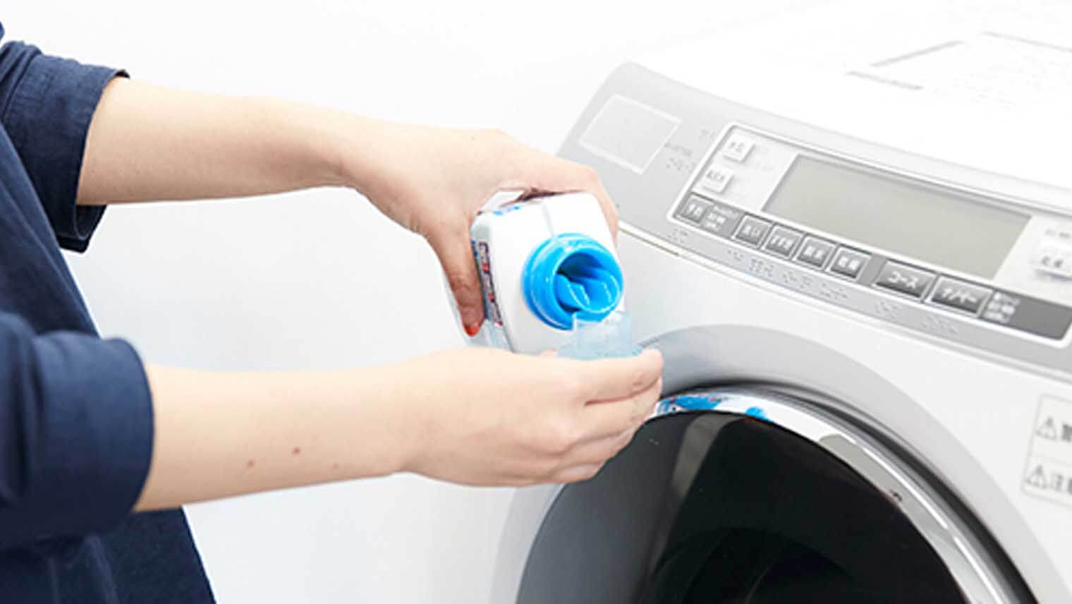 ドラム式洗濯機への洗剤入れすぎ注意！早わかり表で正しい洗剤量をチェック