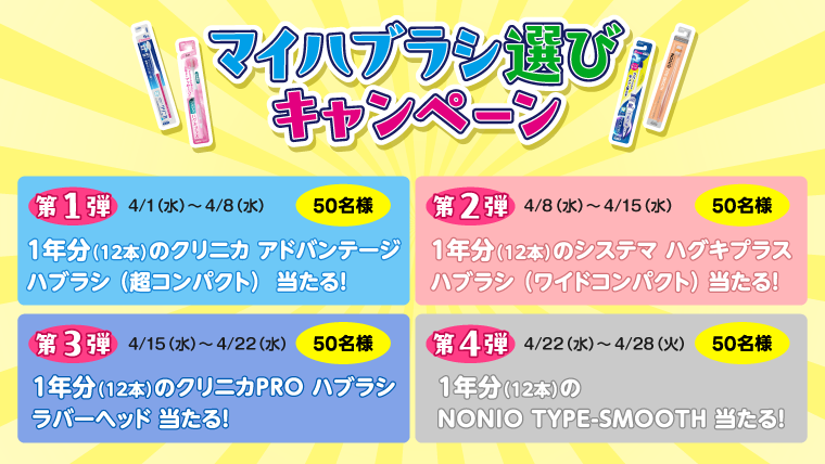 マイハブラシ選びキャンペーン