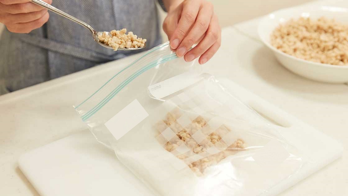 肉そぼろの保存