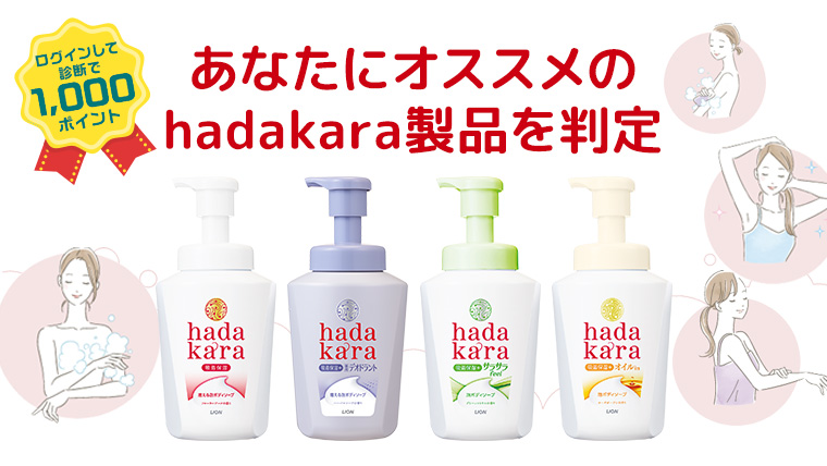 あなたにオススメのhadakara製品を判定