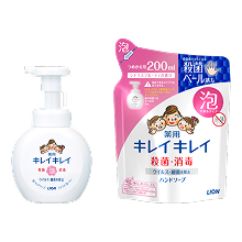 【衛生ケア】殺菌成分がとどまる殺菌ベール処方♪キレイキレイの泡ハンドソープ