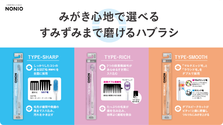 NONIO TYPE-SHARP TYPE-SHARP NONIO TYPE-RICH TYPE-RICH NONIO TYPE-SMOOTH