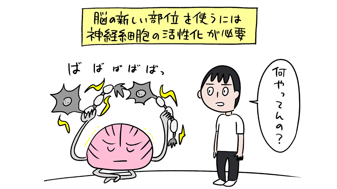 脳に負荷がかかったときのイメージイラスト